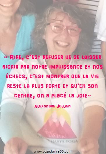 Rire joie au centre