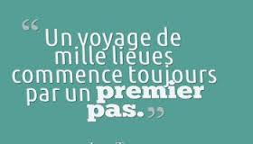 Voyage et 1er pas